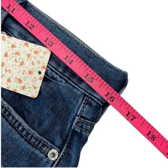 Free People Denim Cutoff Shorts We the Free Destructed Frayed Hem Indigo… - Picture 10 of 14